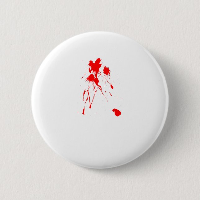 Red paint splatter button (Front)