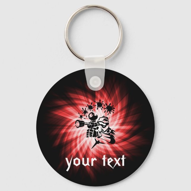 Red Paintball Keychain (Front)