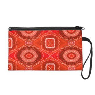 Red Painted Gypsy Medallion - Quaraun CosPlay Wristlet Purse