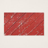 Red Painted Wooden Barn Door (Back)