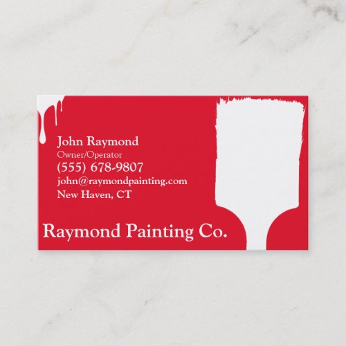 Red Painter Business Cards