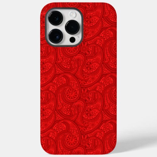 Red Paisley Case_Mate iPhone 14 Pro Max Case