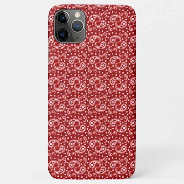 Red Paisley Case-Mate iPhone Case (Back)