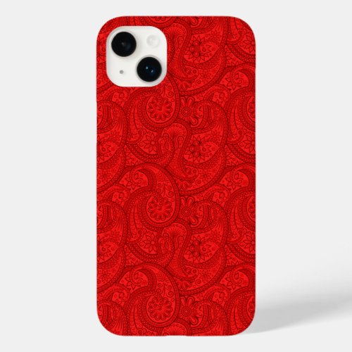Red Paisley Case_Mate iPhone 14 Plus Case