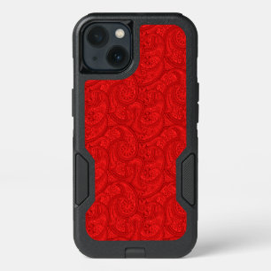 Red Paisley iPhone 13 Case
