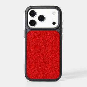 Red Paisley iPhone 17 Pro Case