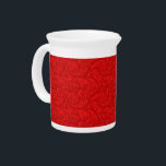 Red Paisley Pitcher<br><div class="desc">Red Paisley pattern</div>
