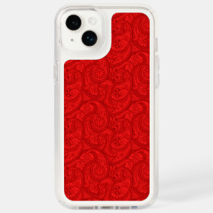 Red Paisley Speck iPhone 14 Plus Case