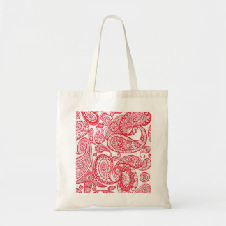 Red Paisley Tote