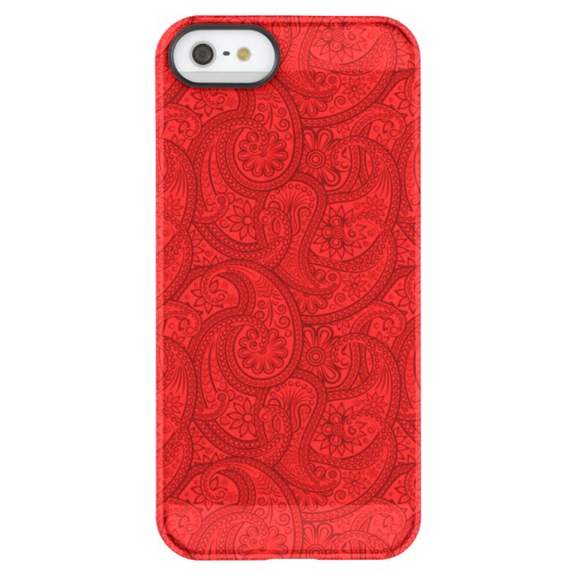 Red Paisley Uncommon iPhone Case (Back)