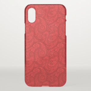 Red Paisley iPhone XS Case