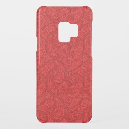Red Paisley Uncommon Samsung Galaxy S9 Case