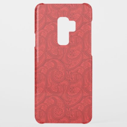 Red Paisley Uncommon Samsung Galaxy S9 Plus Case