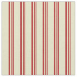 Red &amp; Pale Goldenrod Colored Pattern Fabric