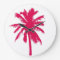 Red palm tree design, clock