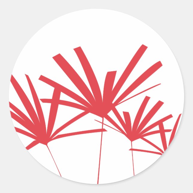 RED PALMS Sticker (Front)