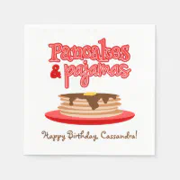 100 Pack Pancake Paper Napkins for Brunch and Pajamas Birthday