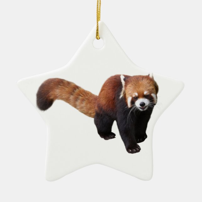 “Red Panda”の優良製品 Ceramic Ornament (Front)