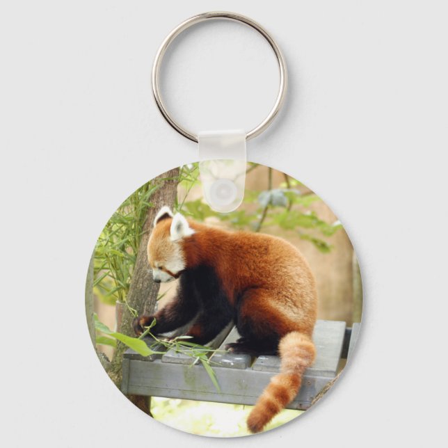 red-panda-028 keychain (Front)