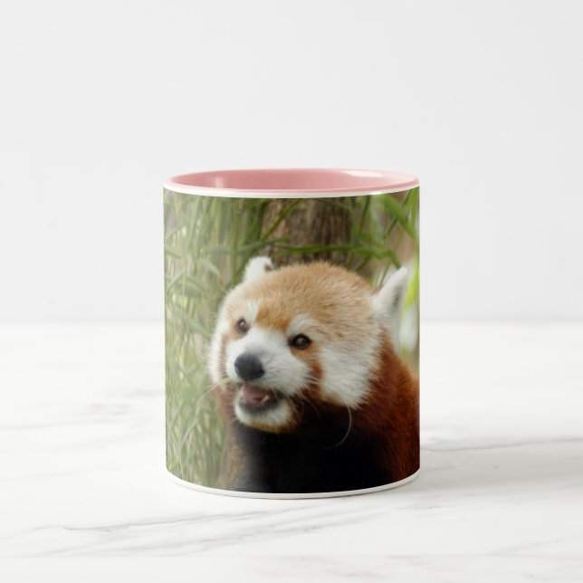 red-panda-033 Two-Tone coffee mug (Center)