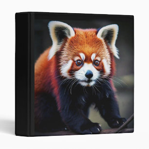 Red Panda 3 Ring Binder