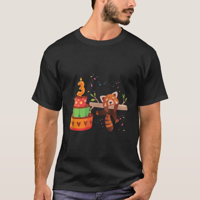 Red Panda 3Rd Red Pandas Animal T-Shirt (Front)