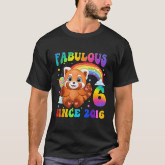 Red Panda 6 6Th Since 2016 T-Shirt