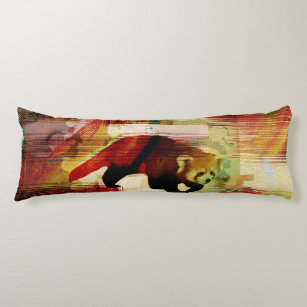 red panda body pillow