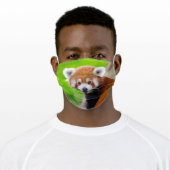 Red Panda Adult Cloth Face Mask (Worn)