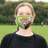 Red Panda Adult Cloth Face Mask (Outside)