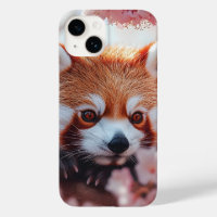 Red Panda Among Cherry Blossoms 