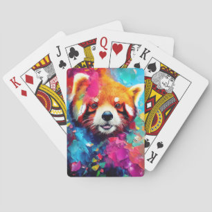 Red Panda Animal Discovery Adventure Nature Poker Cards