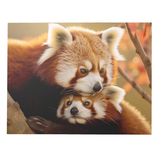 Red Panda Animal Wild Beauty Freedom Wilderness  Notepad (Front)