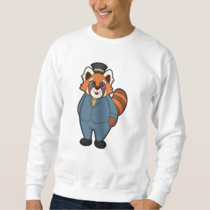Red Panda as Groom with Hat Sweatshirt