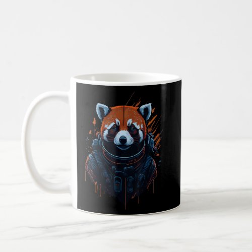 Red Panda Astronaut Graphic Print Animal Enthusias Coffee Mug