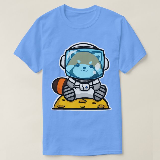 Red Panda Astronaut T-Shirt (Design Front)