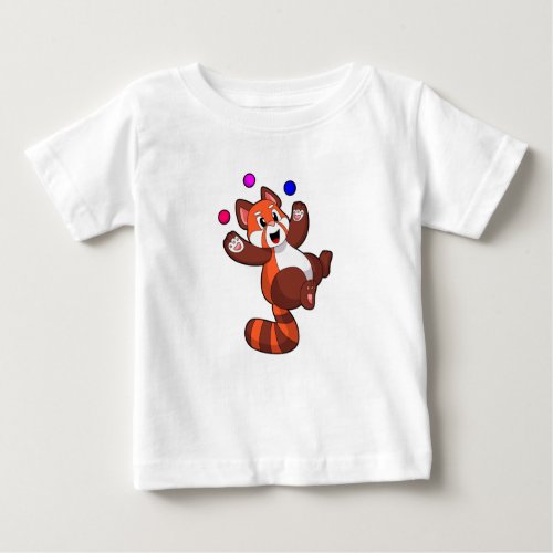 Red panda at Juggle CircusPNG Baby T_Shirt
