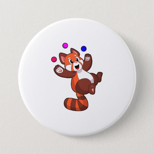 Red panda at Juggle CircusPNG Button