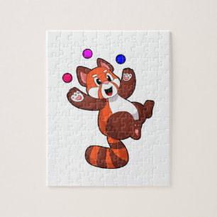 Red panda at Juggle Circus.PNG Jigsaw Puzzle