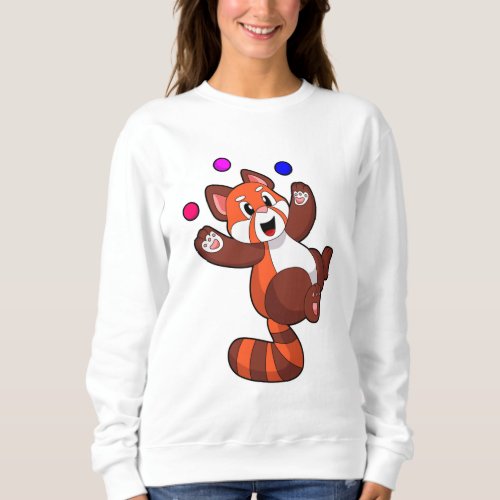 Red panda at Juggle CircusPNG Sweatshirt