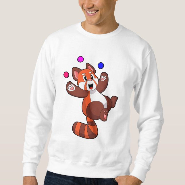 Red panda at Juggle Circus.PNG Sweatshirt (Front)