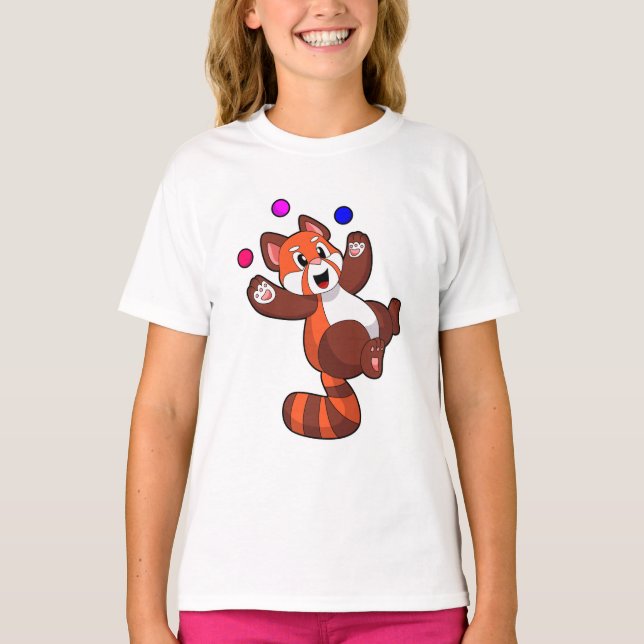 Red panda at Juggle Circus.PNG T-Shirt (Front)