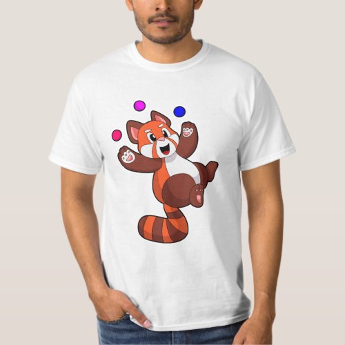 Red panda at Juggle CircusPNG T_Shirt