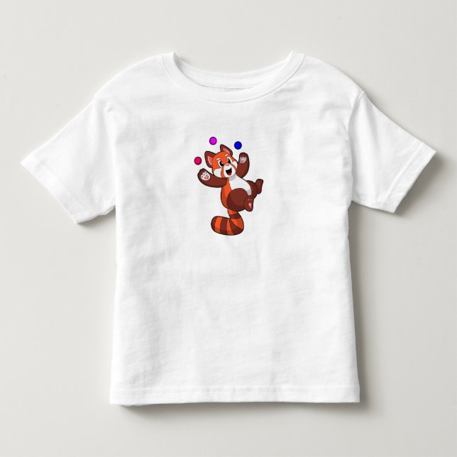 Red panda at Juggle Circus.PNG Toddler T-shirt (Front)