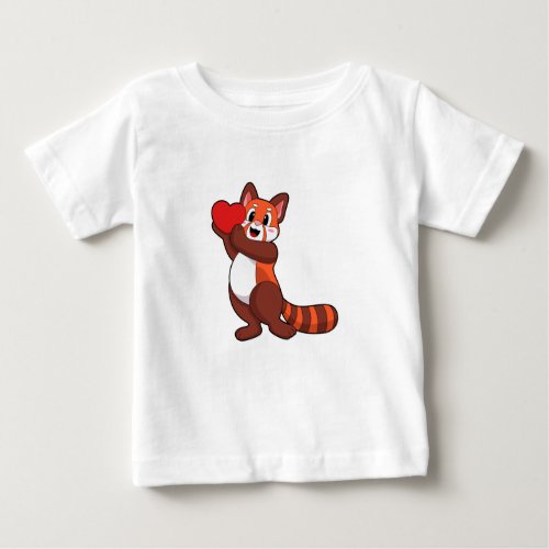 Red panda at Love with HeartPNG Baby T_Shirt