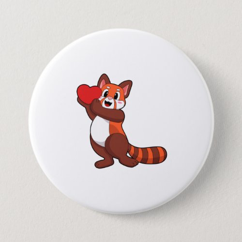 Red panda at Love with HeartPNG Button