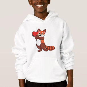 Red panda at Love with Heart.PNG Hoodie