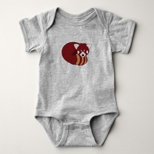 Red Panda Baby Bodysuit (Front)