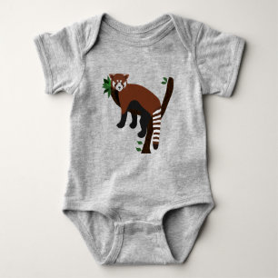 Red Panda Baby Bodysuit