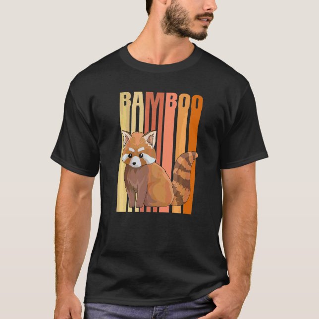 Red Panda Bamboo For A Red Panda T-Shirt (Front)